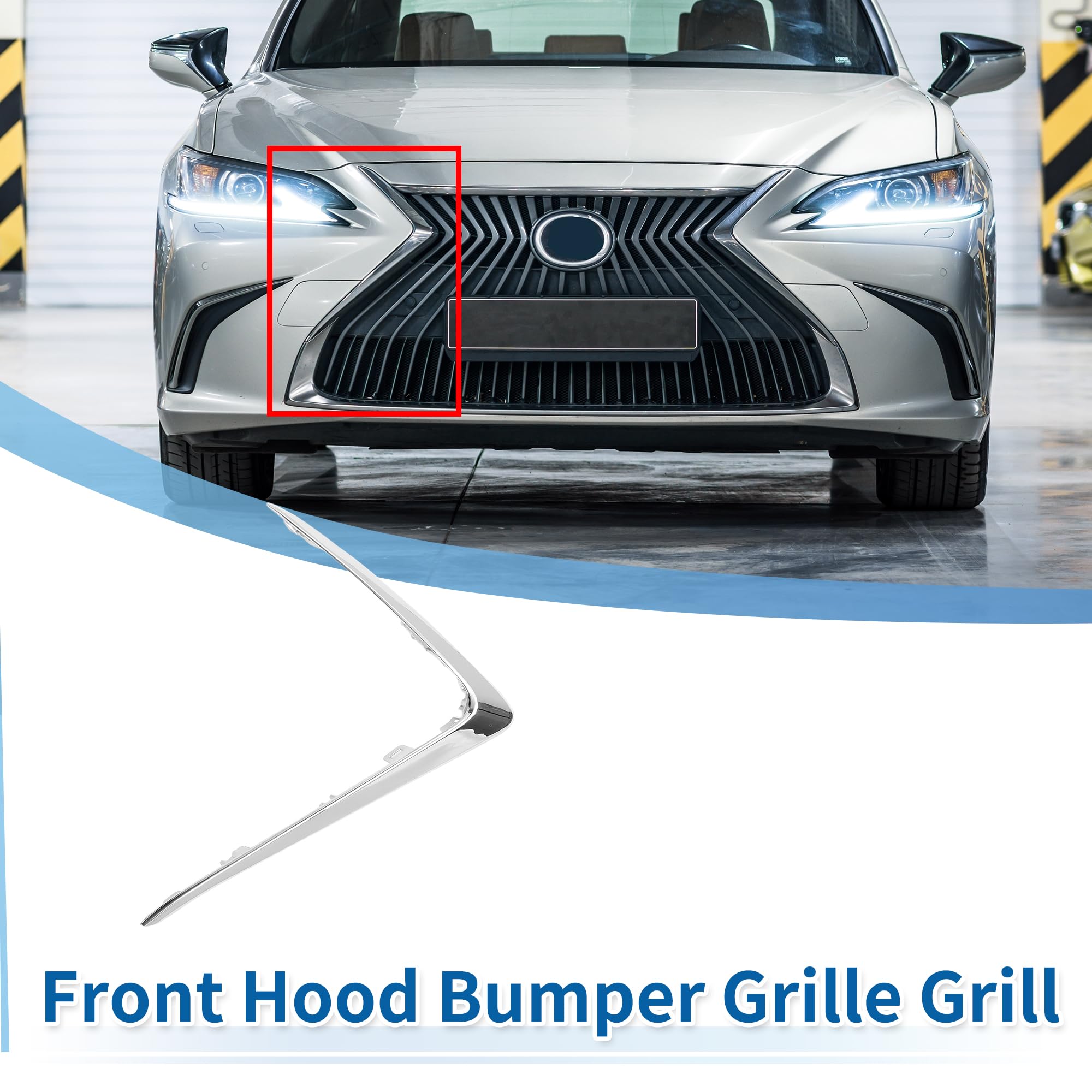 Amazon.com: X AUTOHAUX Front Right Grille Trim Hood Bumper Grille
